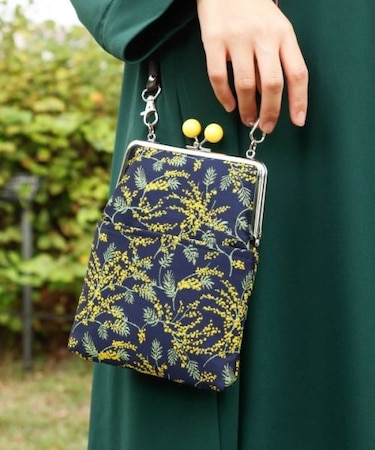 【カヤ】昭和モダンがま口ミニショルダーバッグ