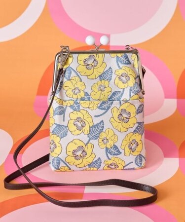 【カヤ】昭和モダンがま口ミニショルダーバッグ