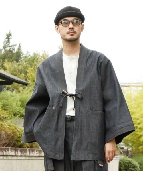 カヤ】偉丈夫リジットデニムメンズ羽織【岡山デニム】｜カヤの通販 