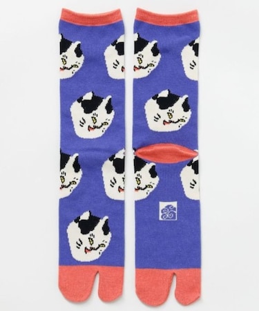 【カヤ】ゆる浮世絵足袋型くつ下（25-28ｃｍ）