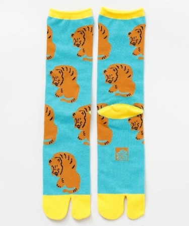 【カヤ】ゆる浮世絵足袋型くつ下（25-28ｃｍ）