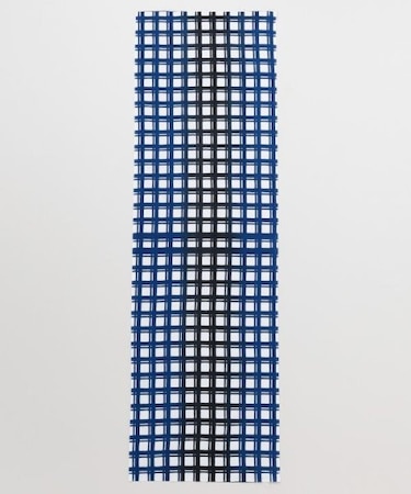 【カヤ】格子 注染長手拭い