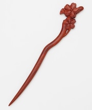 【カヤ】和の花 木彫りかんざし