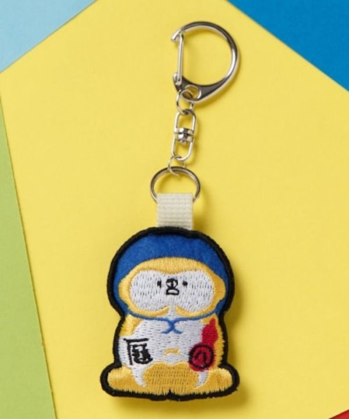 【カヤ】日本の民芸刺繍キーホルダー
