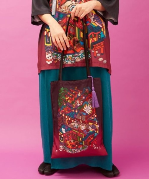 【カヤ】トートバッグ《中村杏子×倭物やカヤ》