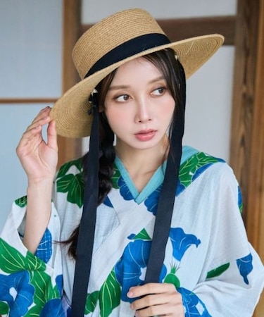 【カヤ】夏の紐ハット