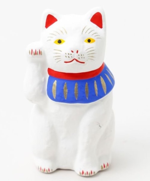 【カヤ】招き猫《陶器》