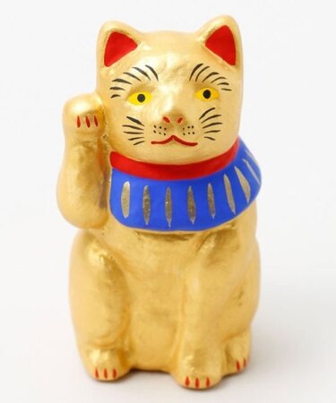 【カヤ】招き猫《陶器》