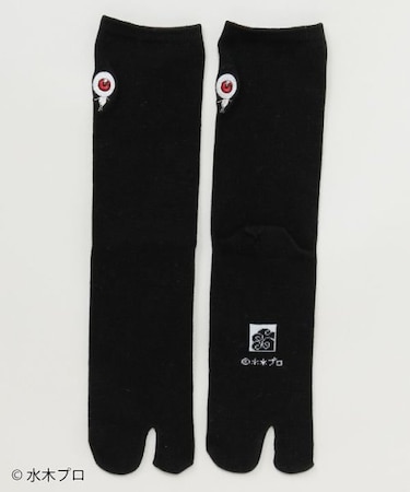 【カヤ】目玉おやじ足袋型靴下（25-28cm）《水木しげる》