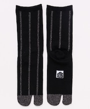 【カヤ】縞ラメ足袋靴下(23-25cm)