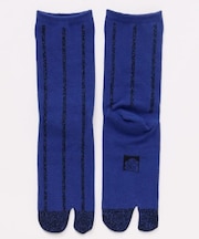 【カヤ】縞ラメ足袋靴下(23-25cm)