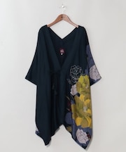【カヤ】【UVカット加工】花綴り羽織