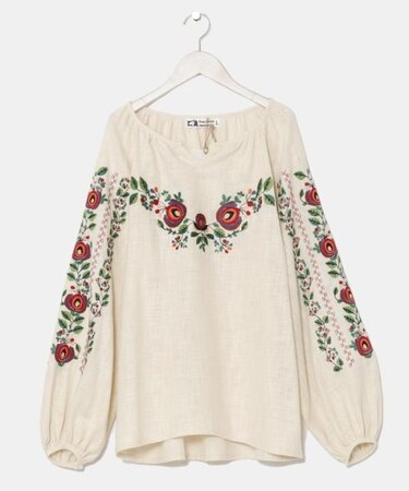 【欧州航路】ウクライナ刺繍ボルシトップス