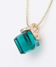 【欧州航路】チェコガラスカットガラスネックレス