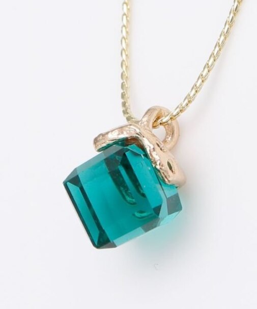 【欧州航路】チェコガラスカットガラスネックレス