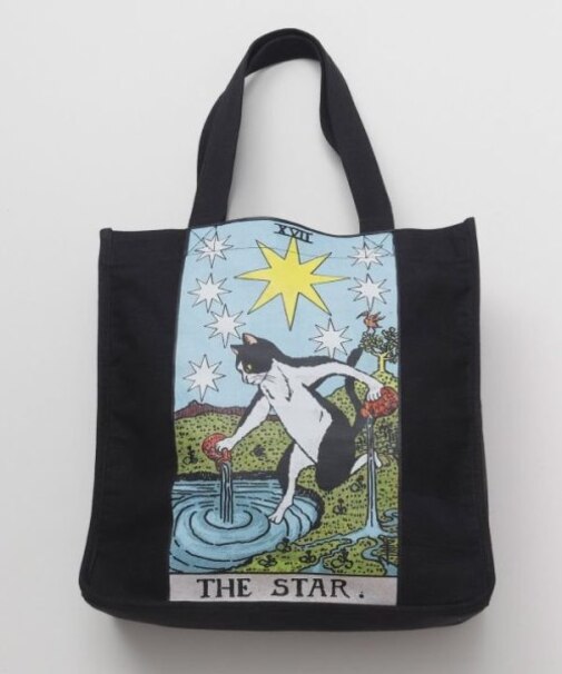 【欧州航路】キャットタロットトートバッグ【オーガニックコットン】