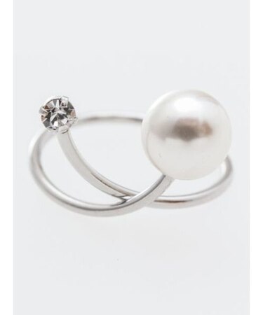 【欧州航路】シンプルパールストーンリング