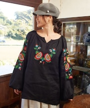 【欧州航路】ウクライナ刺繍ボレトップス