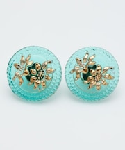 【欧州航路】チェコガラスピアス（L）