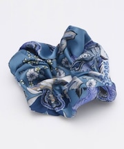 【欧州航路】【Fromイタリア】フラワスカーフシュシュヘアゴム