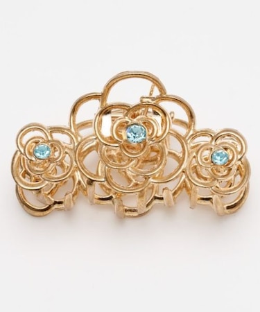 【欧州航路】フラワーシンメジュエルヘアクリップ