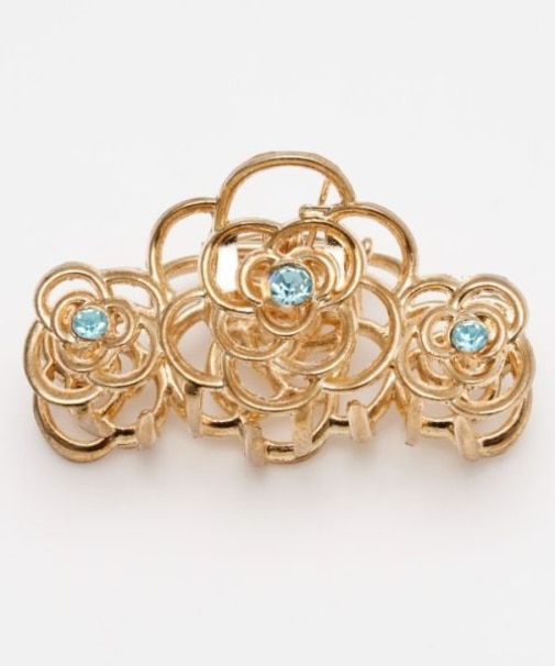 【欧州航路】フラワーシンメジュエルヘアクリップ