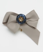 【欧州航路】【チェコボタン】リボンヘアカフス