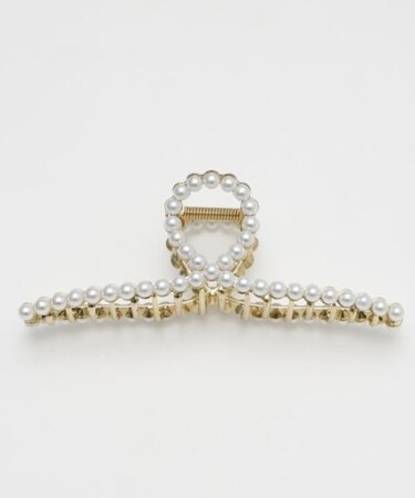 【欧州航路】シングルパールリボンヘアクリップ