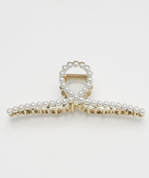 【欧州航路】シングルパールリボンヘアクリップ