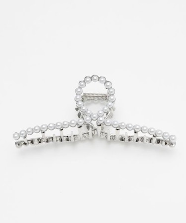 【欧州航路】シングルパールリボンヘアクリップ