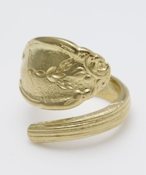 【欧州航路】【Fromトルコ】ラップスプーンリング　ゴールド