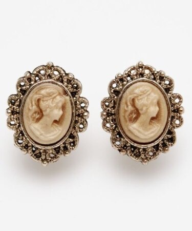 【欧州航路】ミニアンティカメオイヤリング