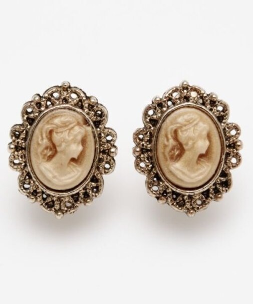 【欧州航路】ミニアンティカメオイヤリング