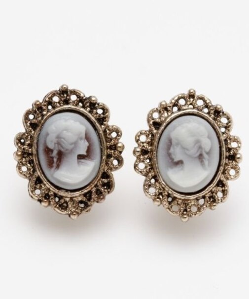 【欧州航路】ミニアンティカメオイヤリング