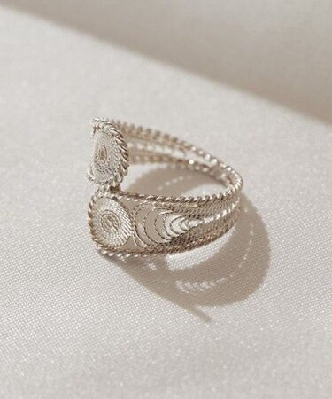 【欧州航路】【シルバー925】ダブルマッチリング（Made inマルタ島）