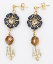 【欧州航路】チェコフラワレトロピアス