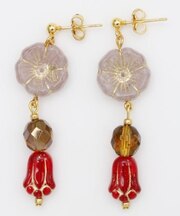 【欧州航路】チェコフラワレトロピアス