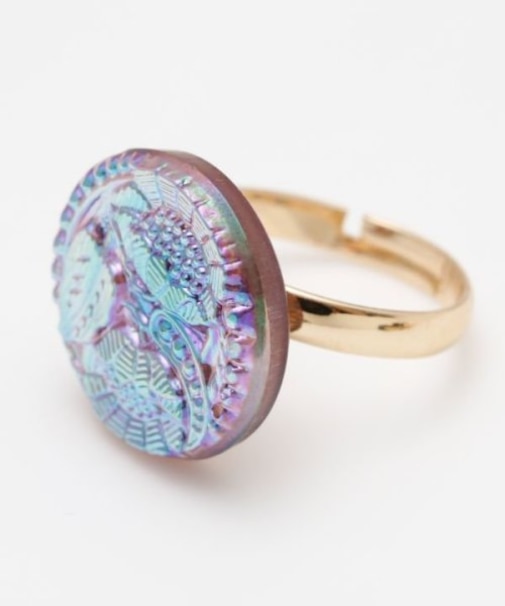 【欧州航路】チェコガラスミレリング（Ｍ）