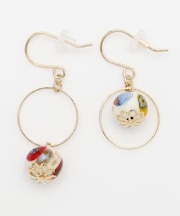 【欧州航路】【ベネチアンガラス】ミルフィサークルピアス