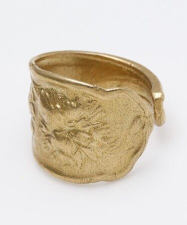 【欧州航路】【Fromトルコ】フラワースプーンリング　ゴールド