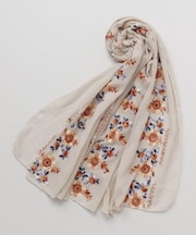 【欧州航路】フィーカ花刺繍ストール