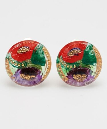 【欧州航路】チェコガラスイヤリング(M)