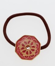 【欧州航路】フラワーパターンヘキサヘアゴム