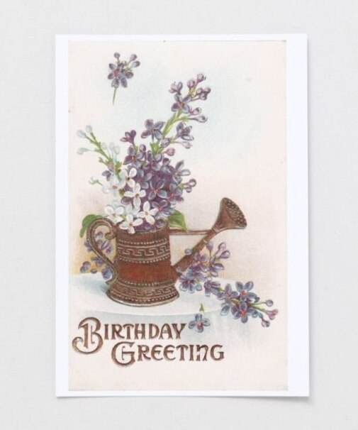 【欧州航路】ブルーミバースデーカード