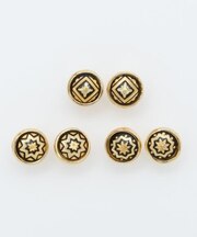 【欧州航路】ダマスキナポイントラウンドピアス