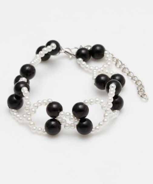 【欧州航路】レースクロスビーズブレスレット