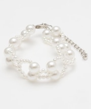 【欧州航路】レースクロスビーズブレスレット