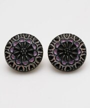 【欧州航路】チェコボタンモアイヤリング