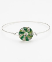 【欧州航路】【Fromチェコ】チェコボタンリアバングル シルバー