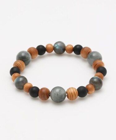 【岩座】屋久杉六芒星 ホワイトタイガーアイブレスレット